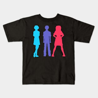 Evangelion Pilots Silhouettes Colored Kids T-Shirt